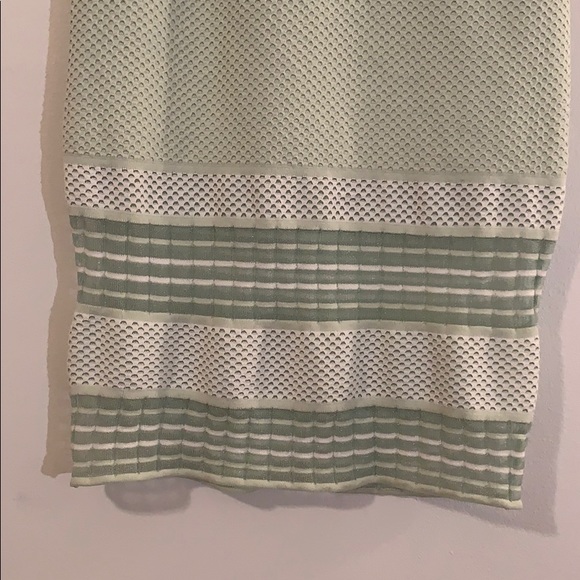 Eva Mendes Mint Green Sheer Midi - Picture 3 of 6